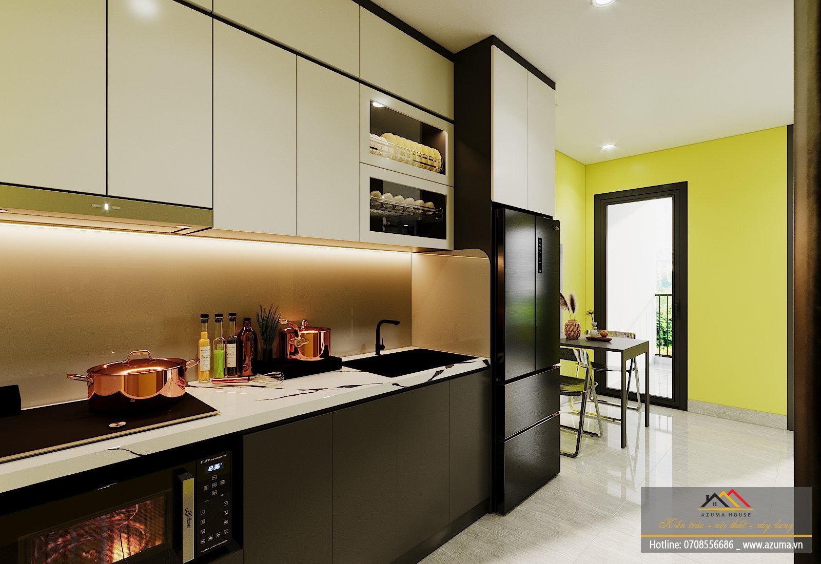 Nội thất căn hộ Vinhomes Smart City 28m2 của gia đình anh Chiến