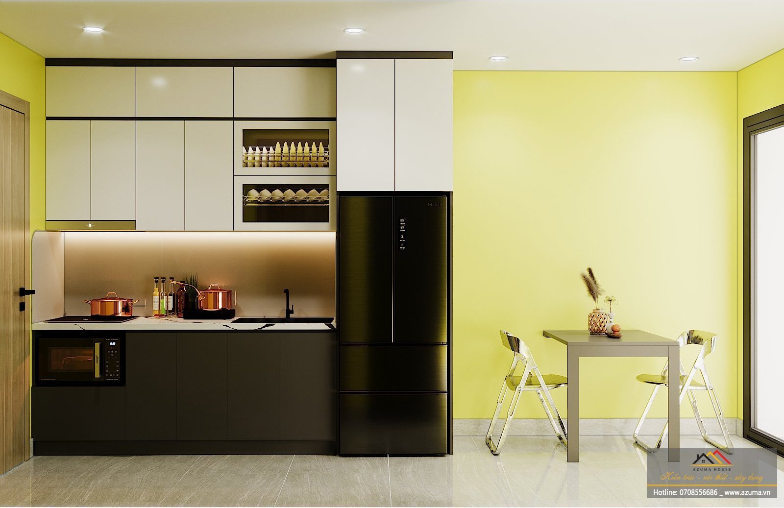 Nội thất căn hộ Vinhomes Smart City 28m2 của gia đình anh Chiến