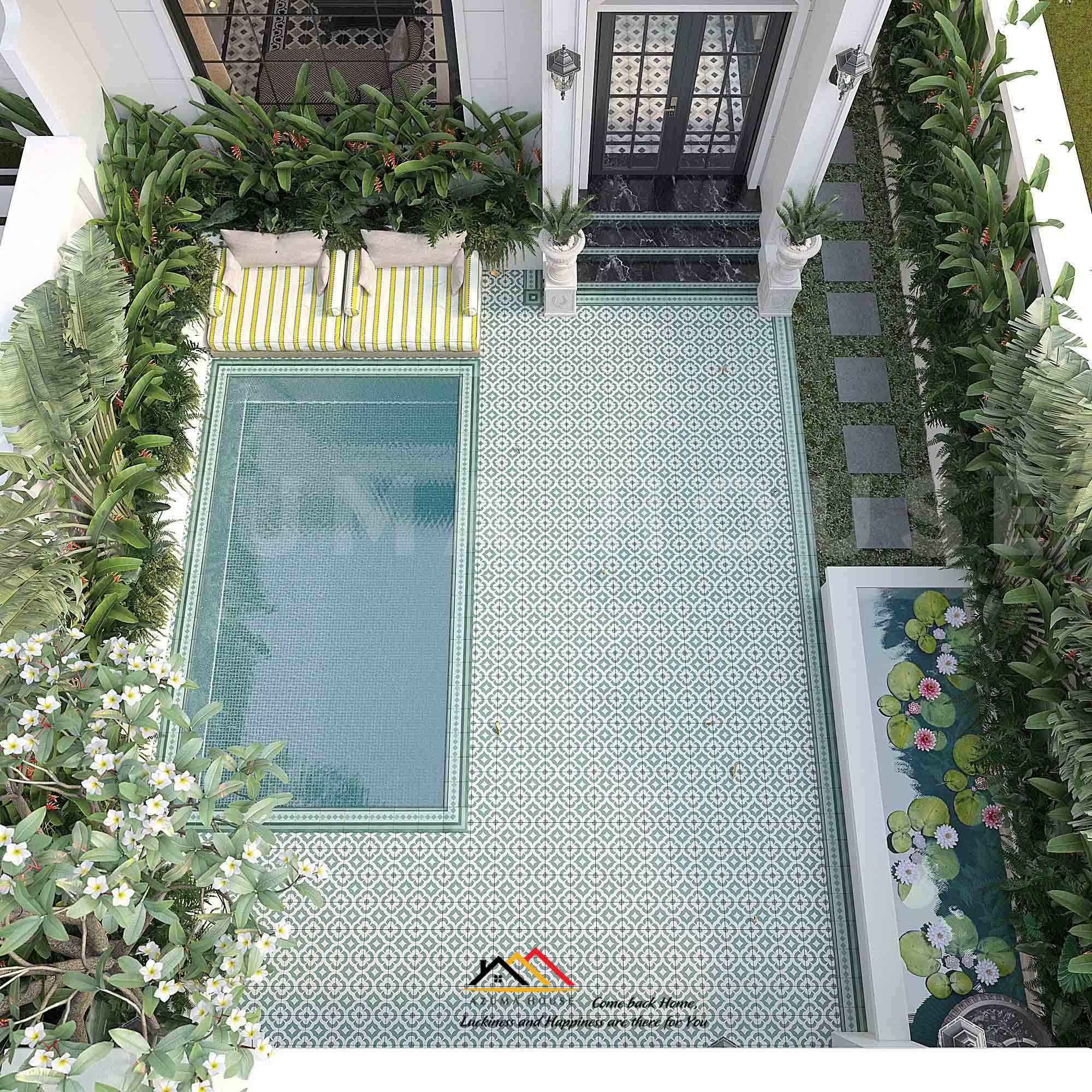 Sân vườn biệt thự đẹp