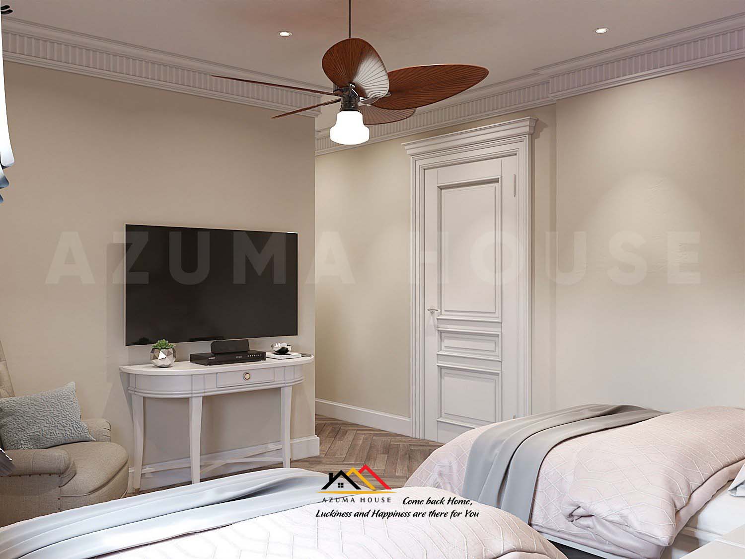 Thiết kế kệ tivi phòng ngủ