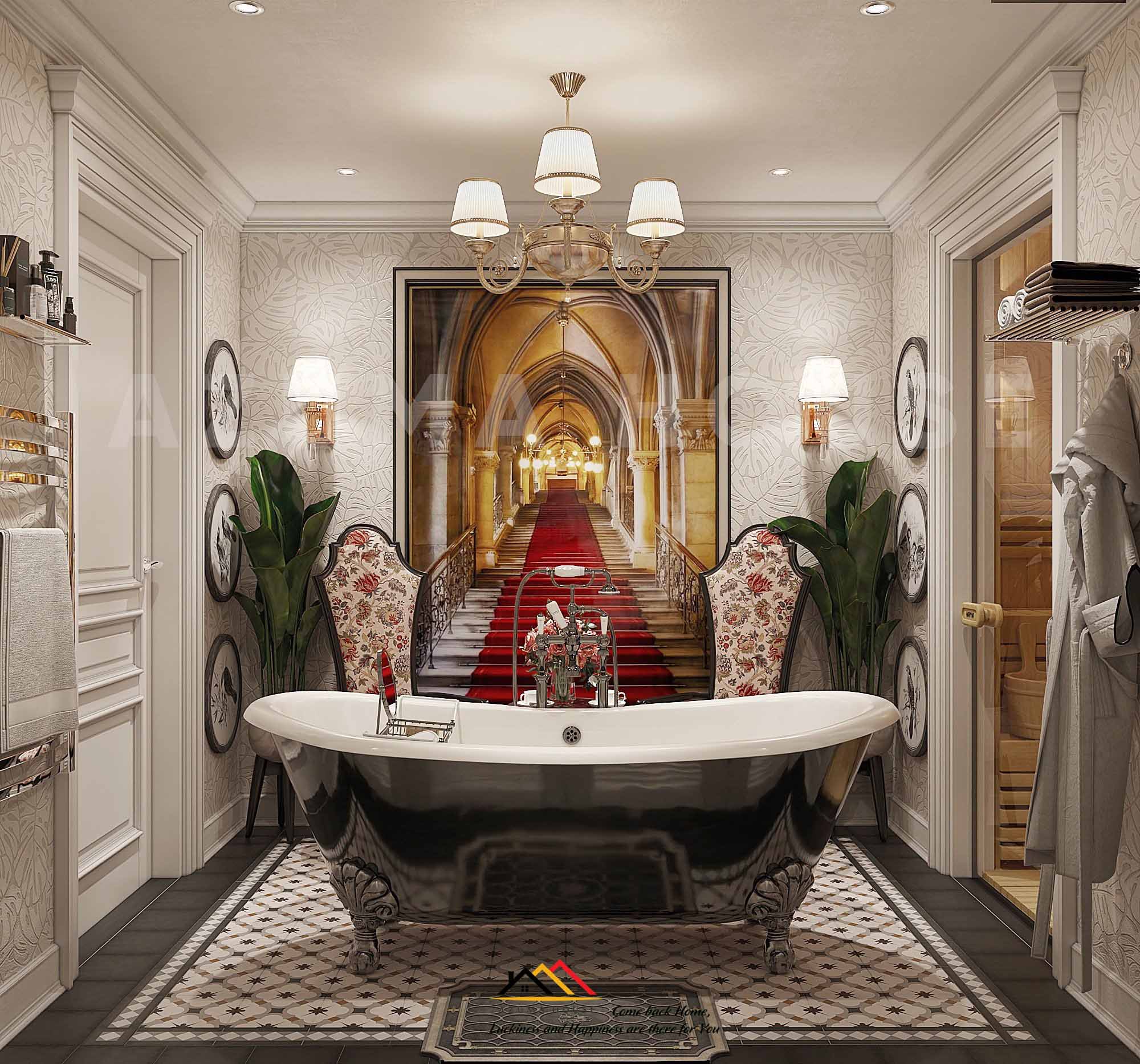 Thiết kế nội thất phòng tắm đẹp