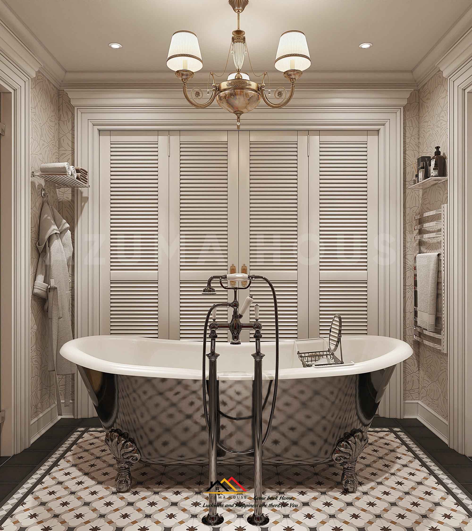 Thiết kế phòng tắm biệt thự