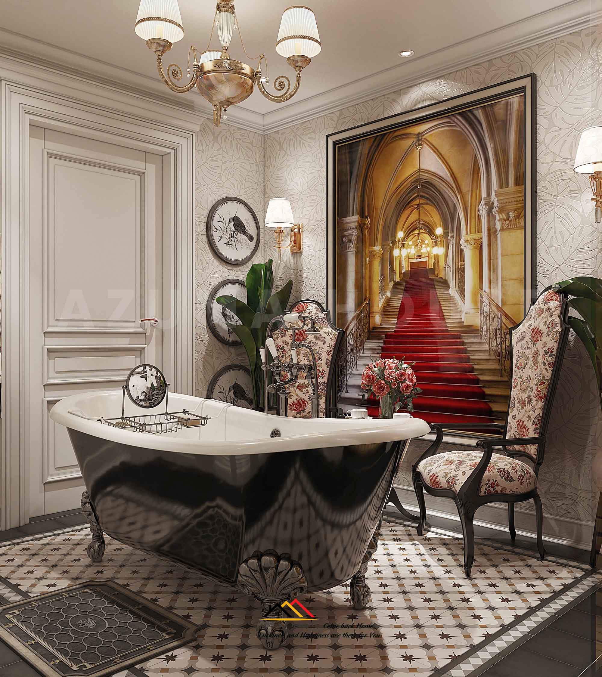 Phòng tắm Indochine đẹp