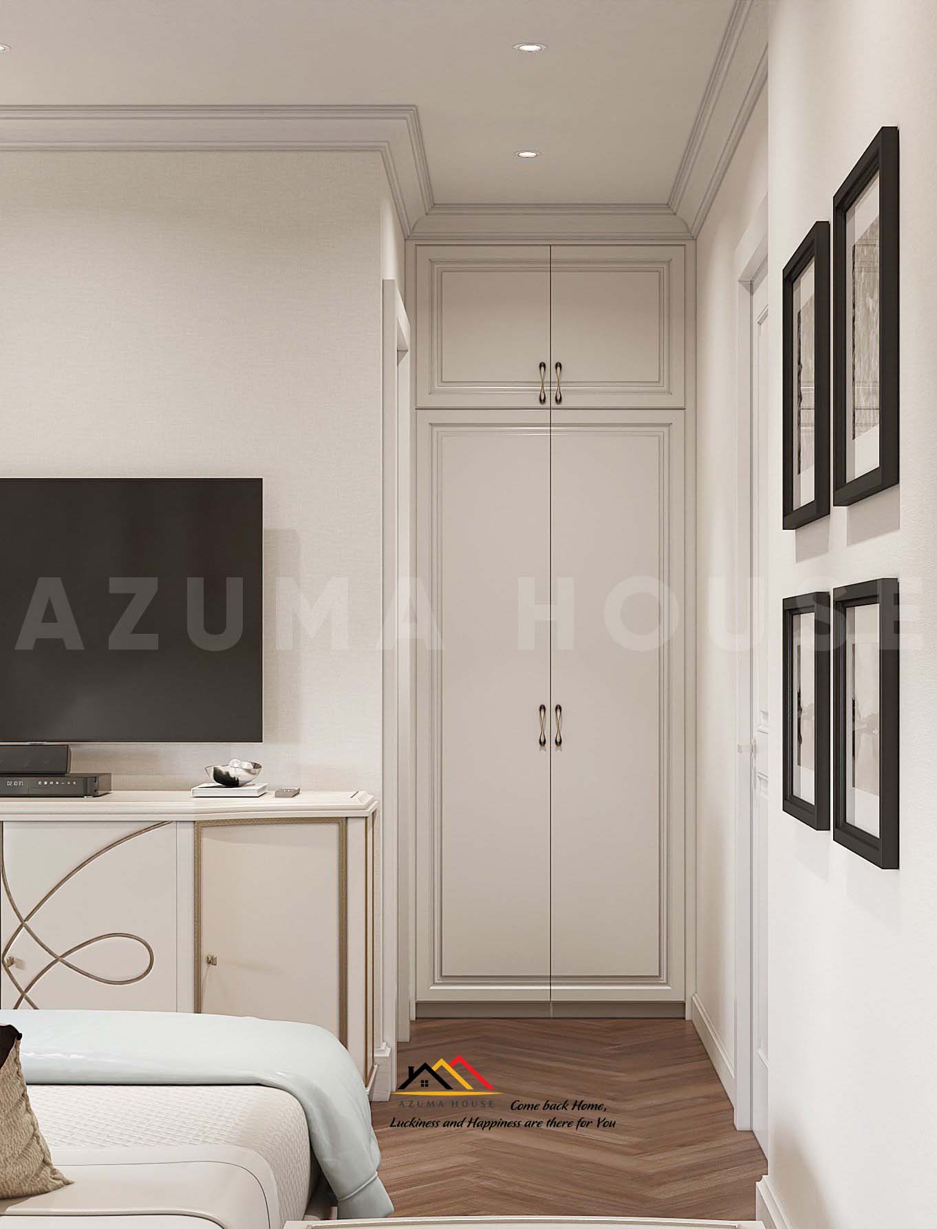 Thiết kế phòng ngủ ông bà Indochine