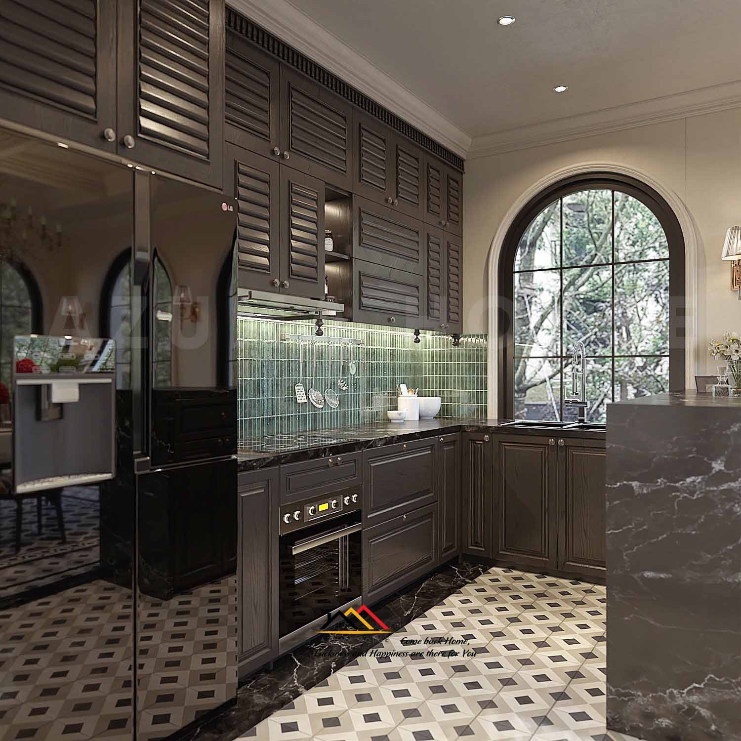 Mẫu tủ bếp Đông Dương đẹp