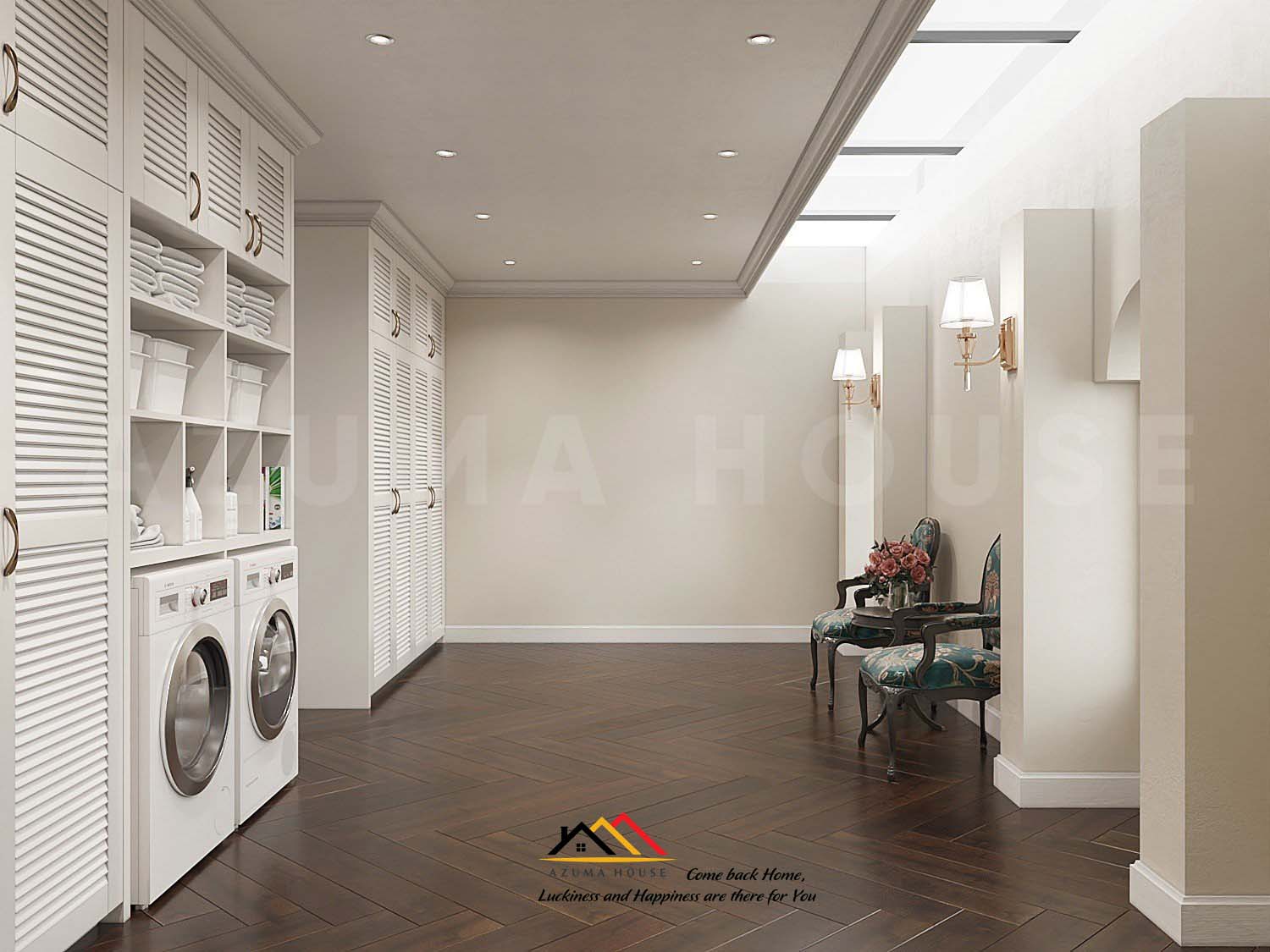 Thiết kế nội thất phòng giặt là đẹp