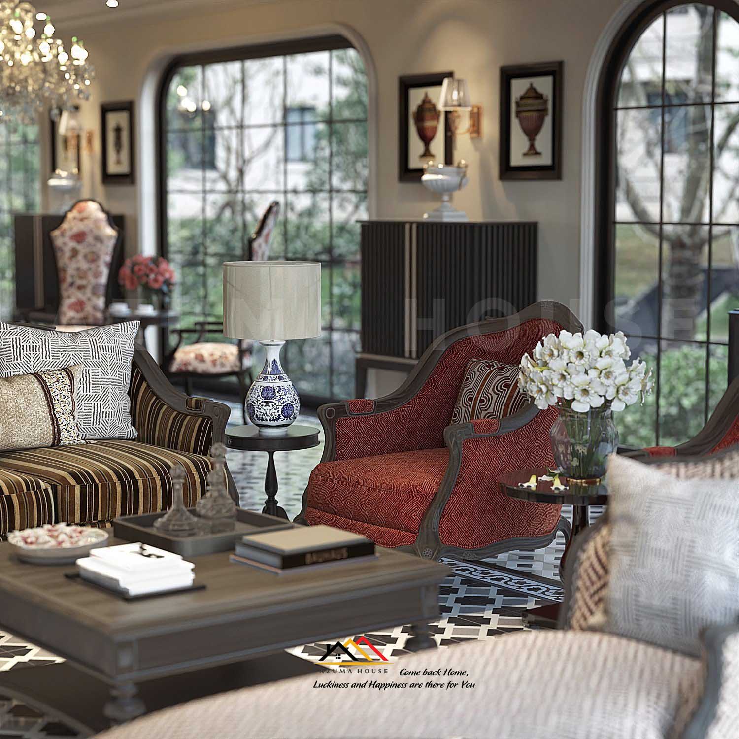 Thiết kế phòng khách biệt thự