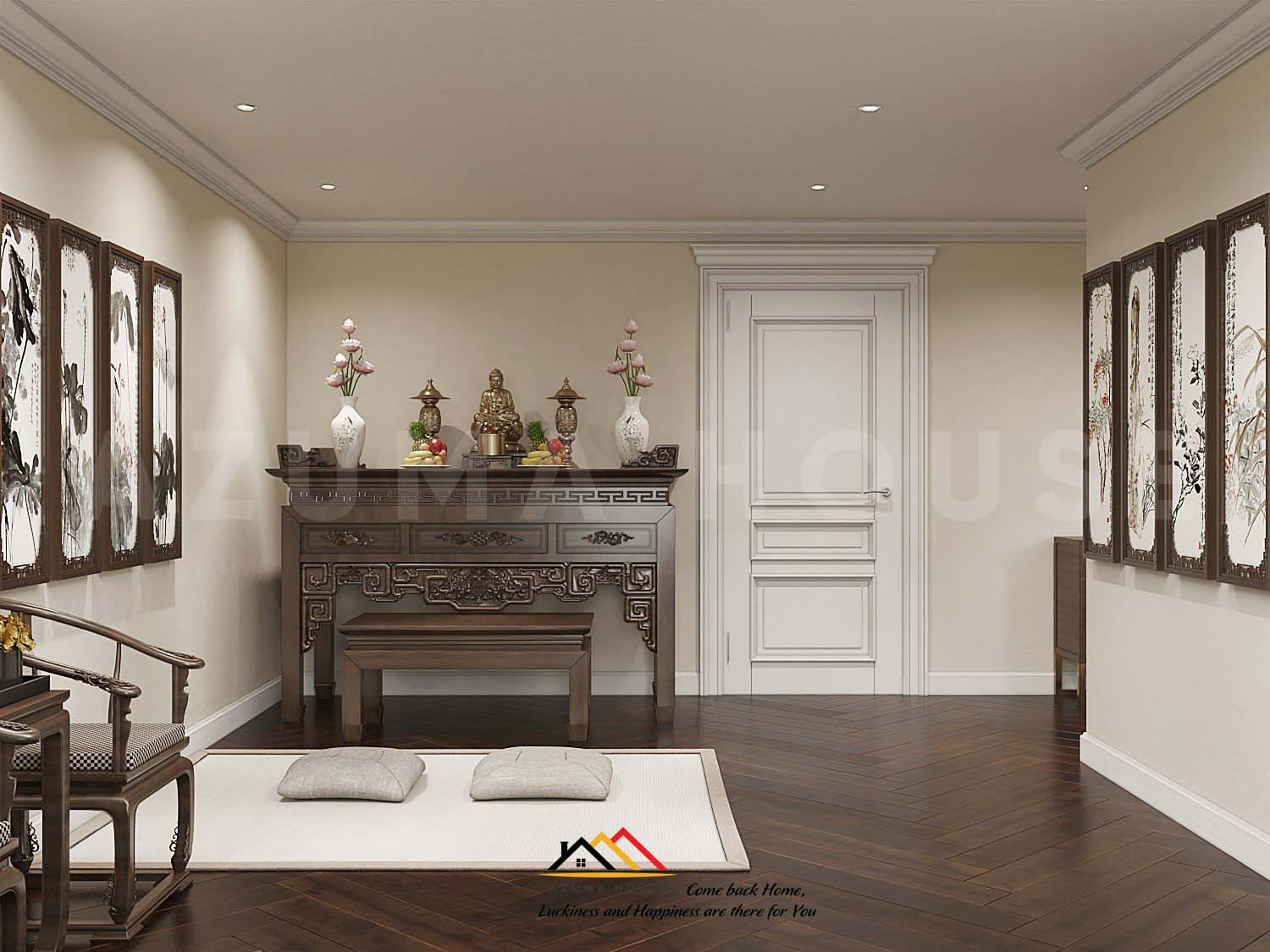 Thiết kế nội thất phòng thờ