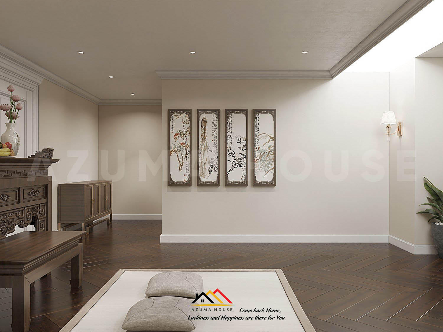 Thiết kế phòng thờ Indochine