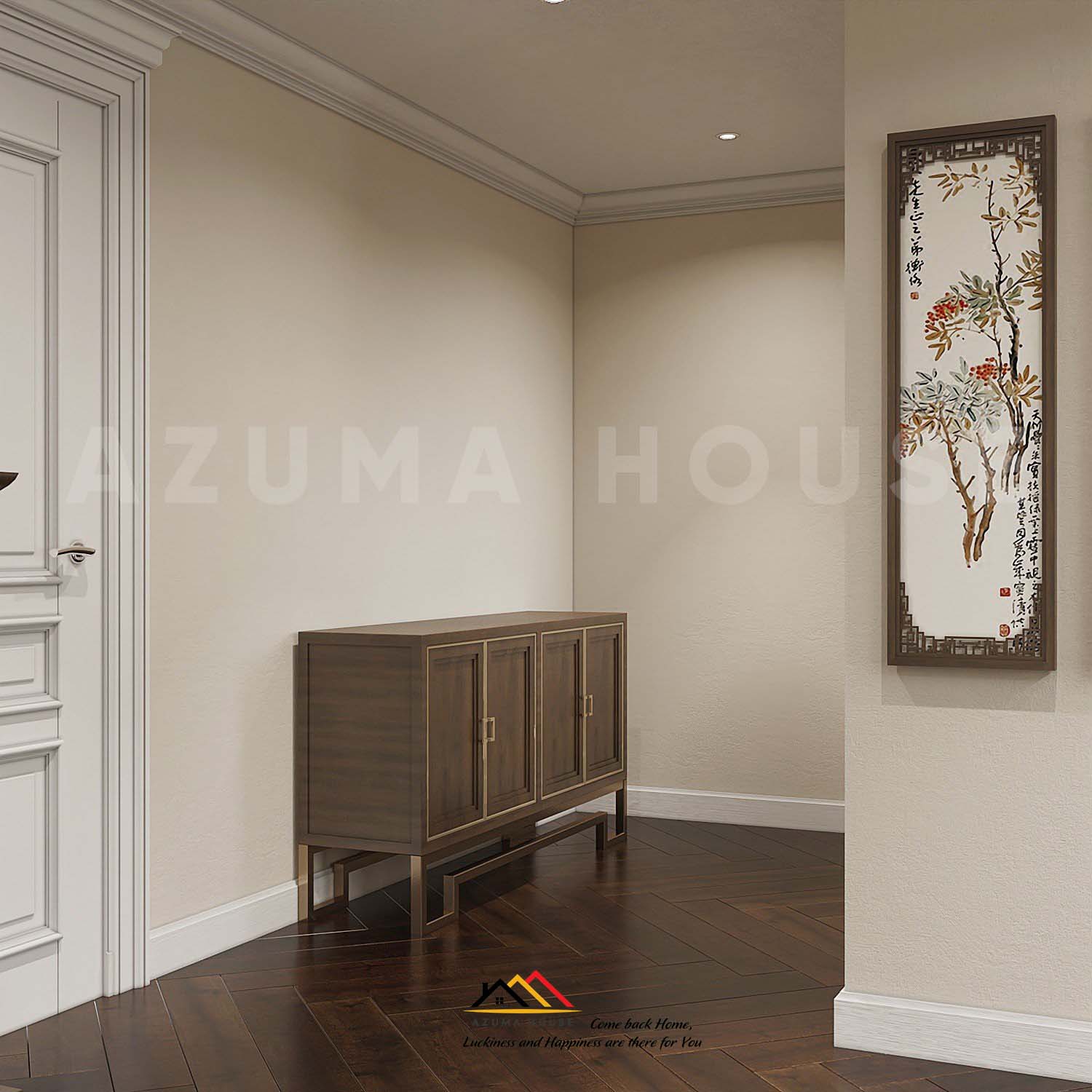 Thiết kế nội thất phòng thờ Đông Dương