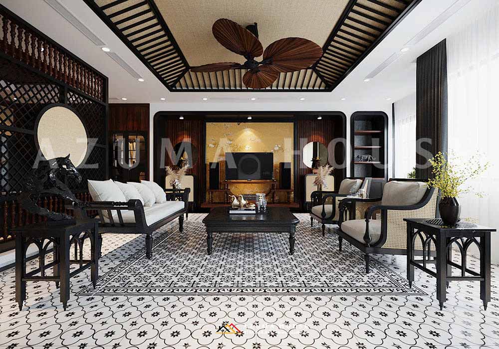 Thiết kế phòng khách biệt thự cao cấp