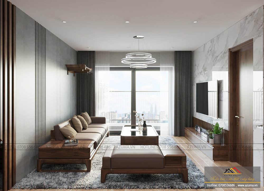 Thiết kế nội thất phòng khách chung cư