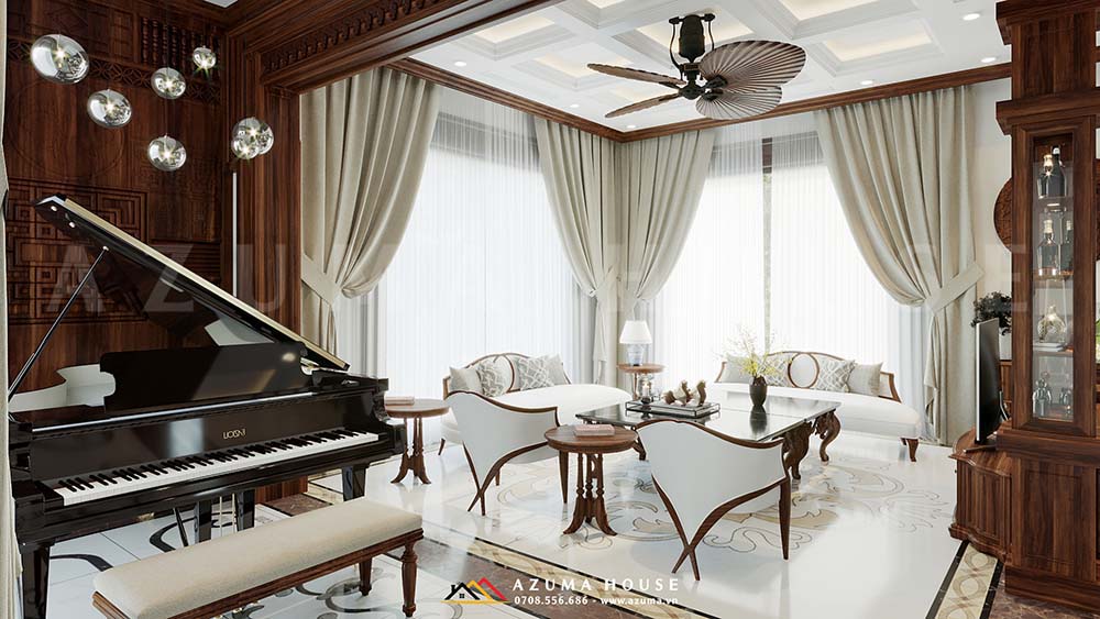 Thiết kế nội thất nhà ống tân cổ điển