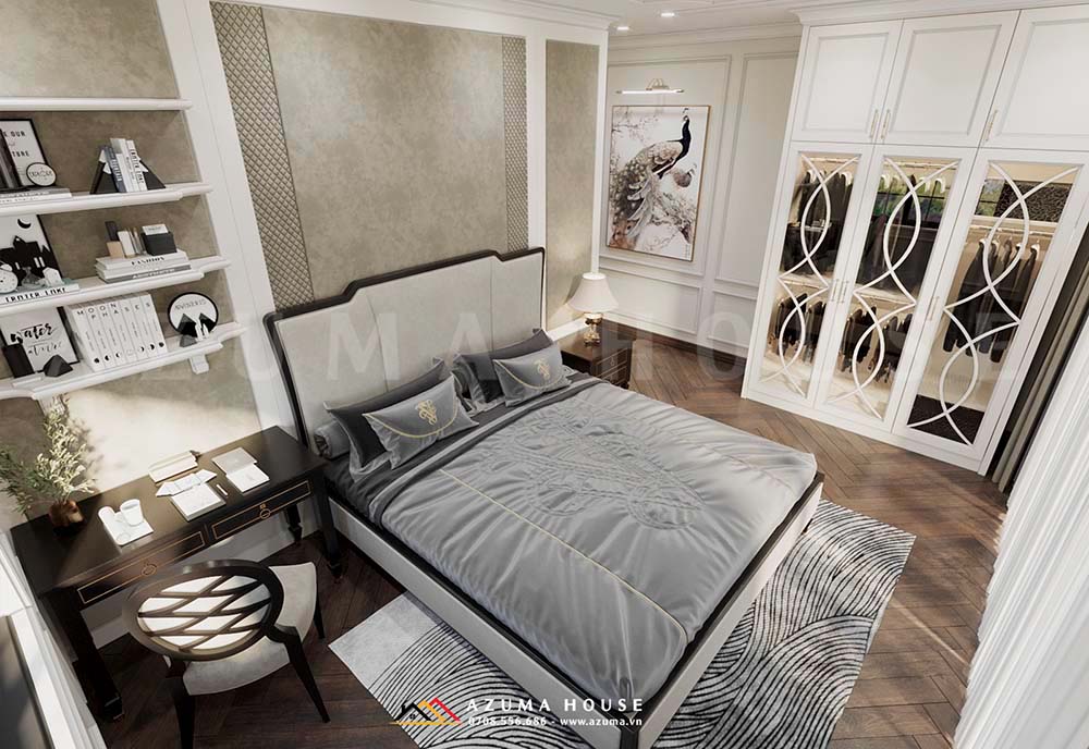 Thiết kế nội thất phòng ngủ tân cổ điển