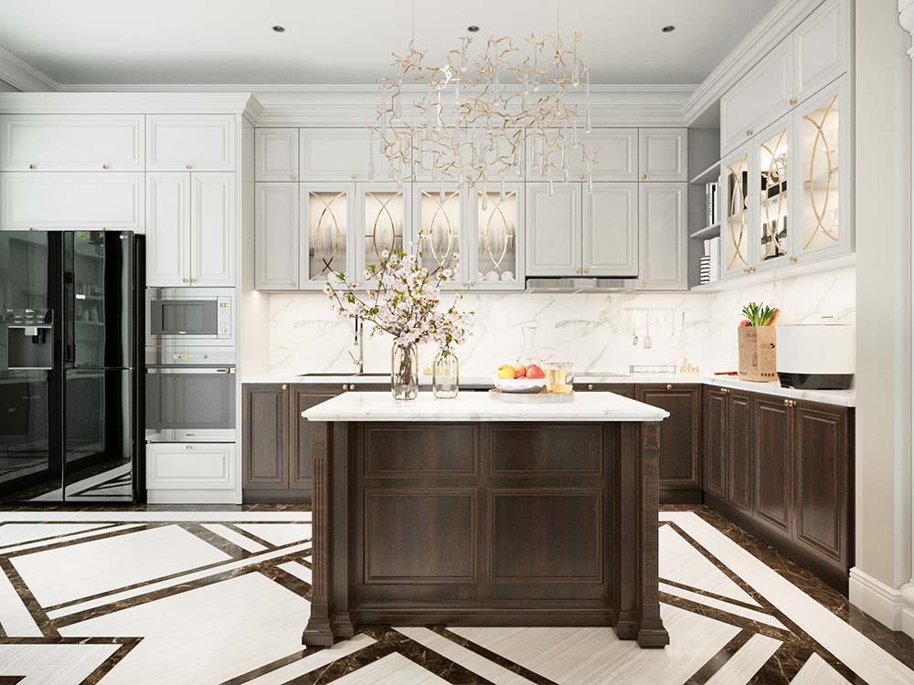 Thiết kế nội thất nhà ống tân cổ điển