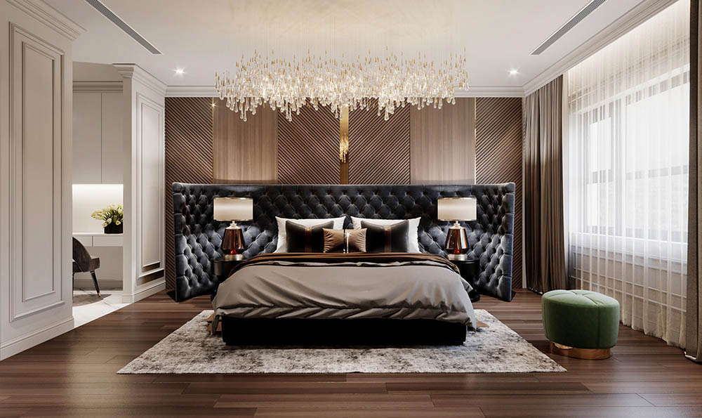 Thiết kế nội thất phòng ngủ Luxury