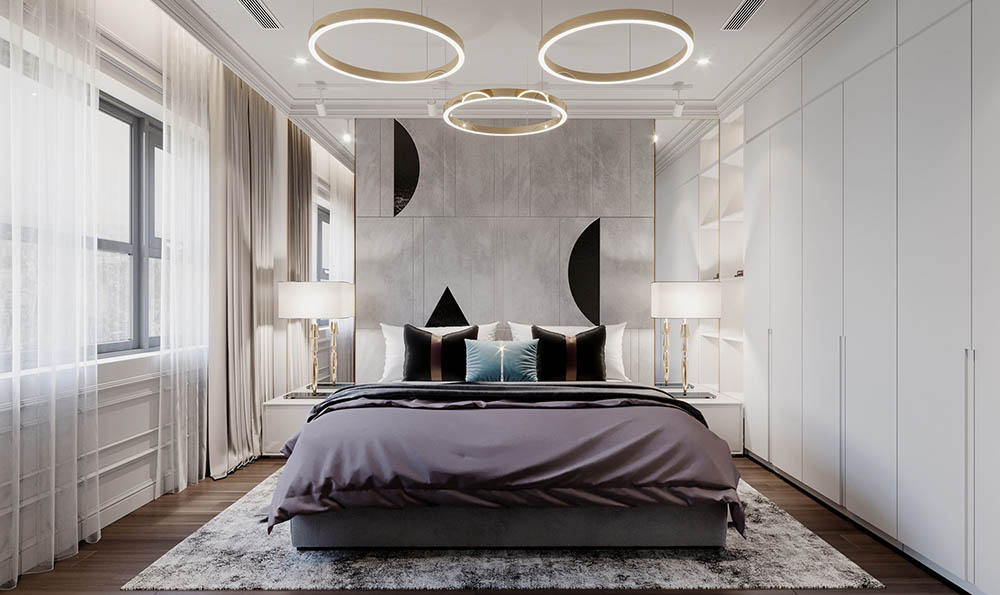 Phòng ngủ đẹp cao cấp cho chung cư