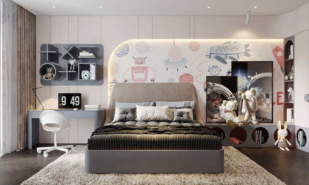 Thiết kế phòng ngủ cho bé yêu