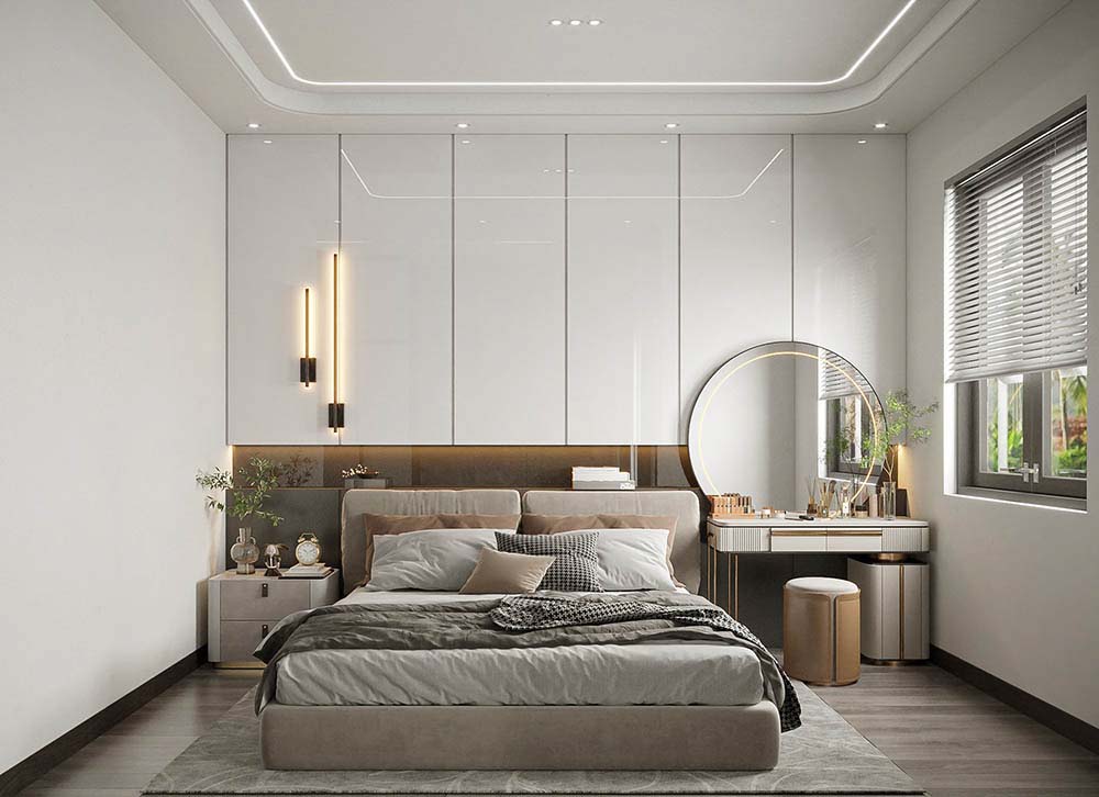 Thiết kế phòng ngủ phong cách hiện đại