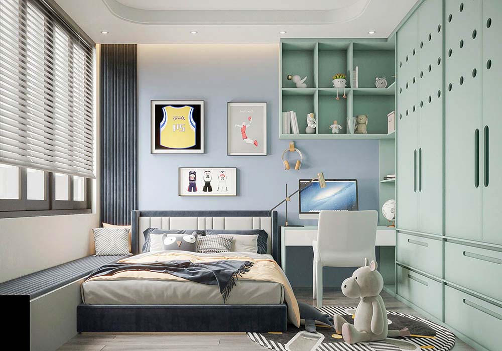 Phòng ngủ cho bé trai đẹp