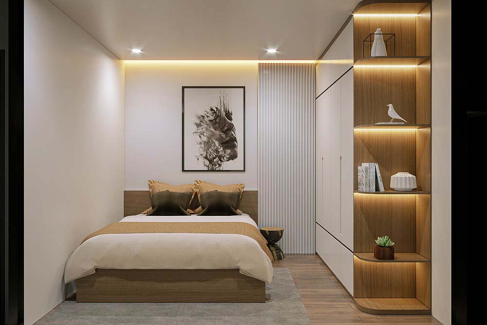 Thiết kế nội thất nhà ống lệch tầng