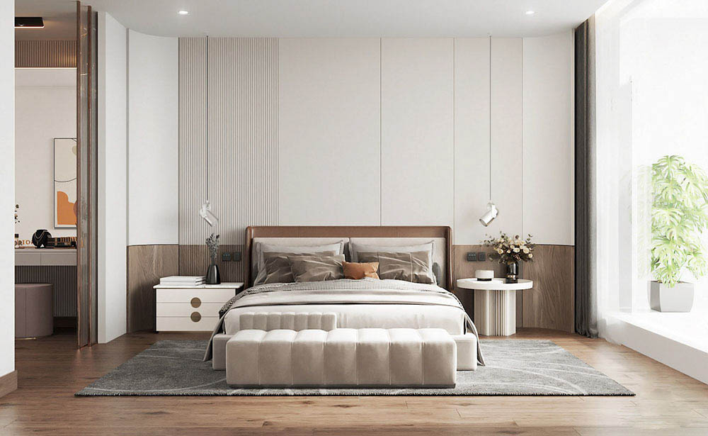 Mẫu phòng ngủ nhà phố hiện đại