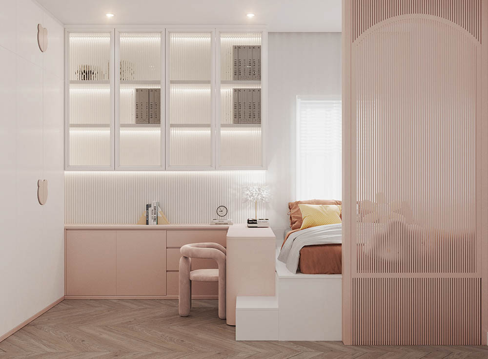 Thiết kế phòng ngủ cho bé gái