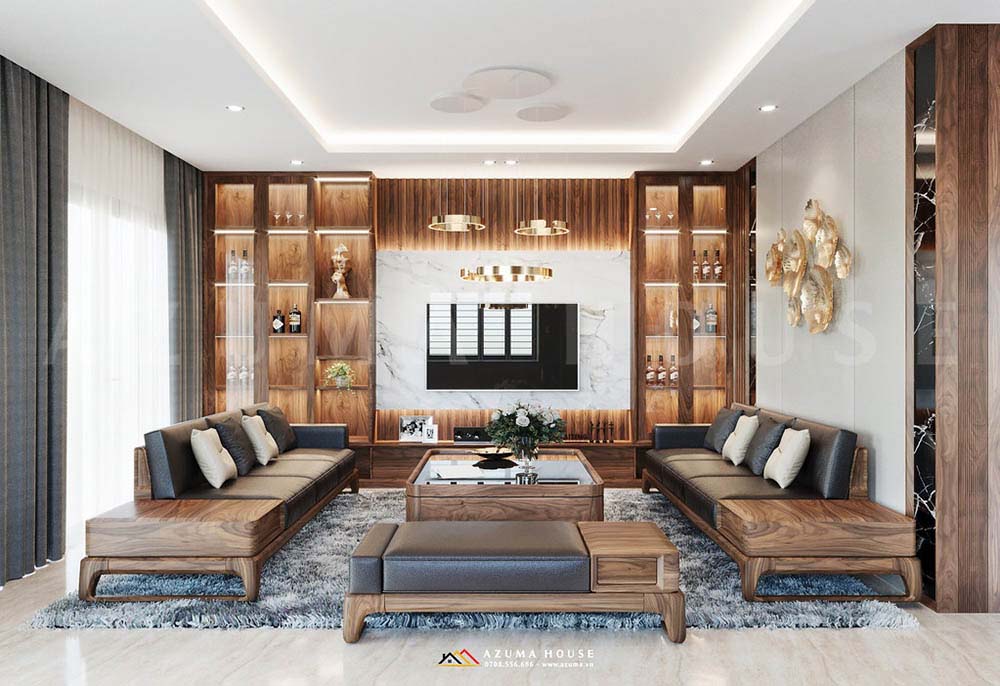 Thiết kế nội thất phòng khách nhà phố