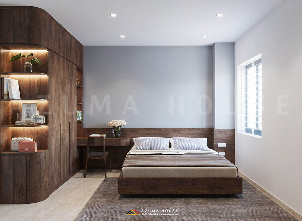 Thiết kế nội thất phòng ngủ nhà ống