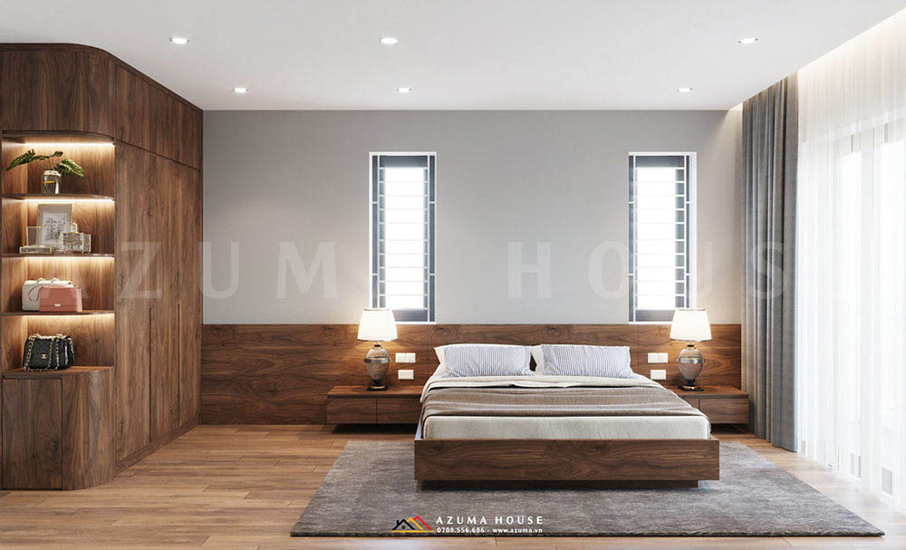 Thiết kế phòng ngủ nhà ống 3 tầng