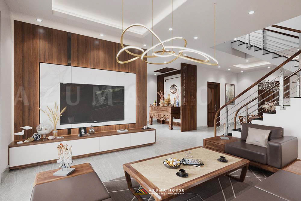 Thiết kế phòng khách nhà phố đẹp