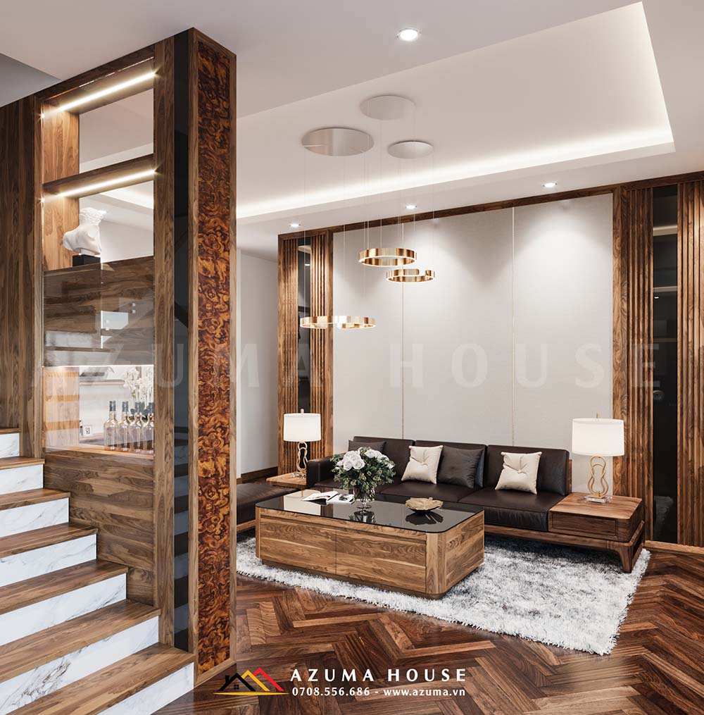 Thiết kế nội thất phòng khách nhà ống