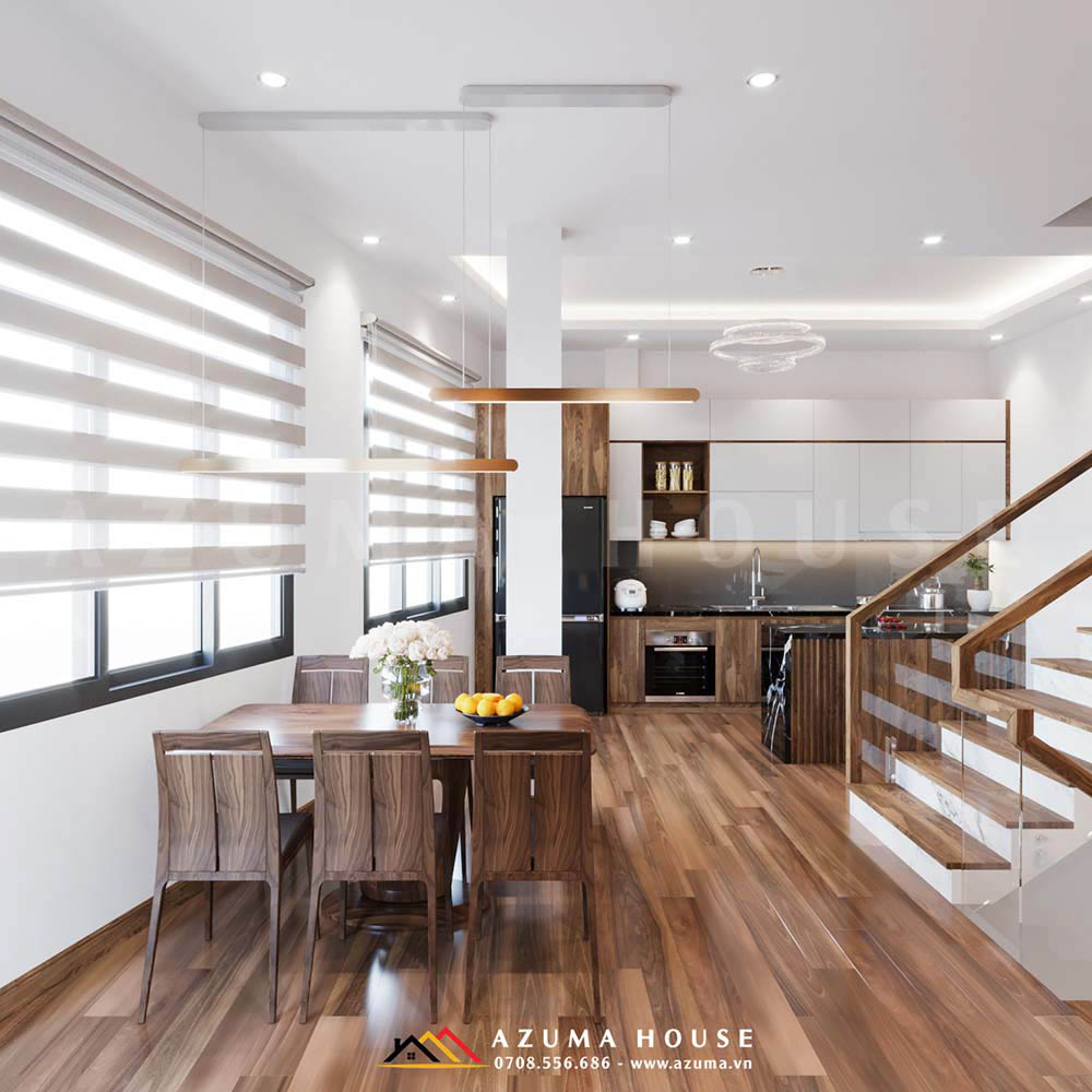 Thiết kế nội thất nhà ống 3 tầng đẹp