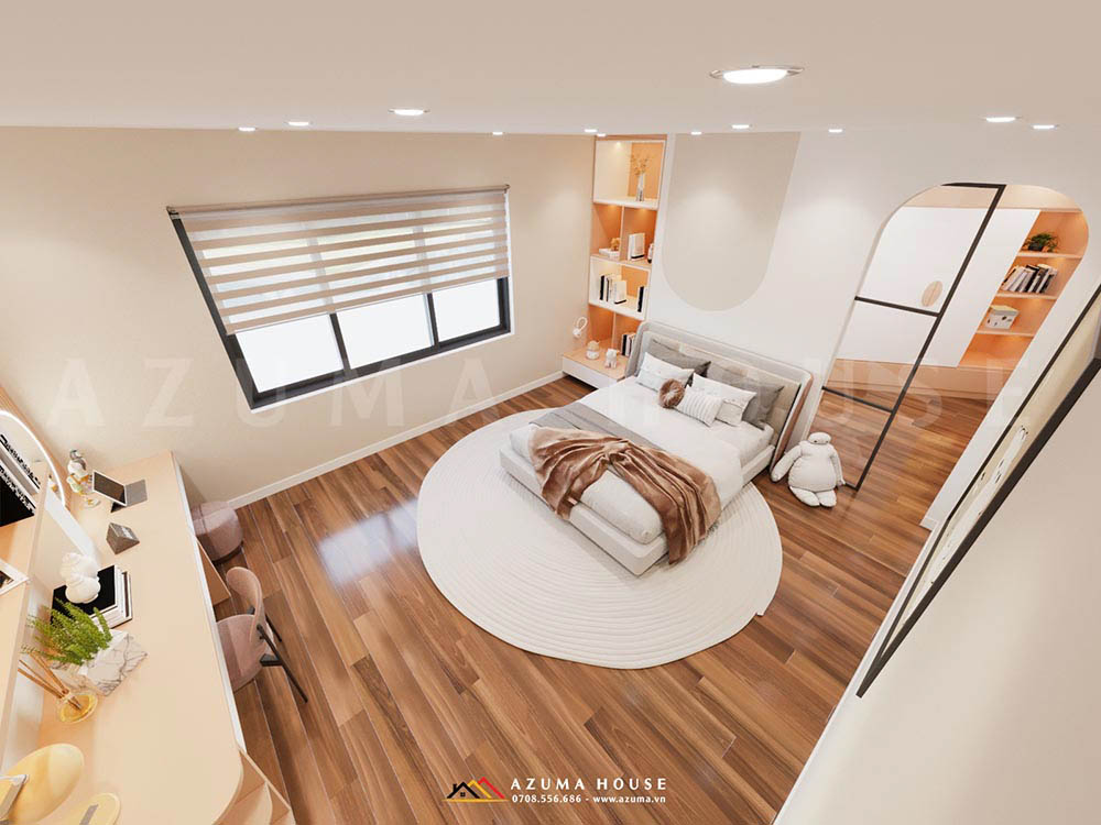 Thiết kế nội thất phòng ngủ 3 tầng đẹp