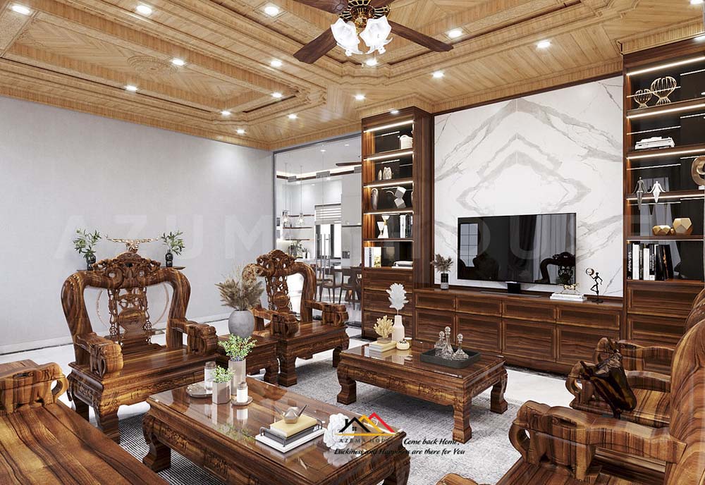 Thiết kế nội thất phòng khách nhà ống