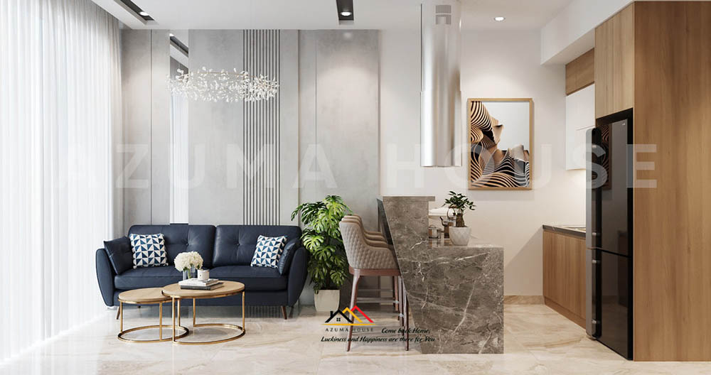 Thiết kế phòng khách nhà ống nhỏ