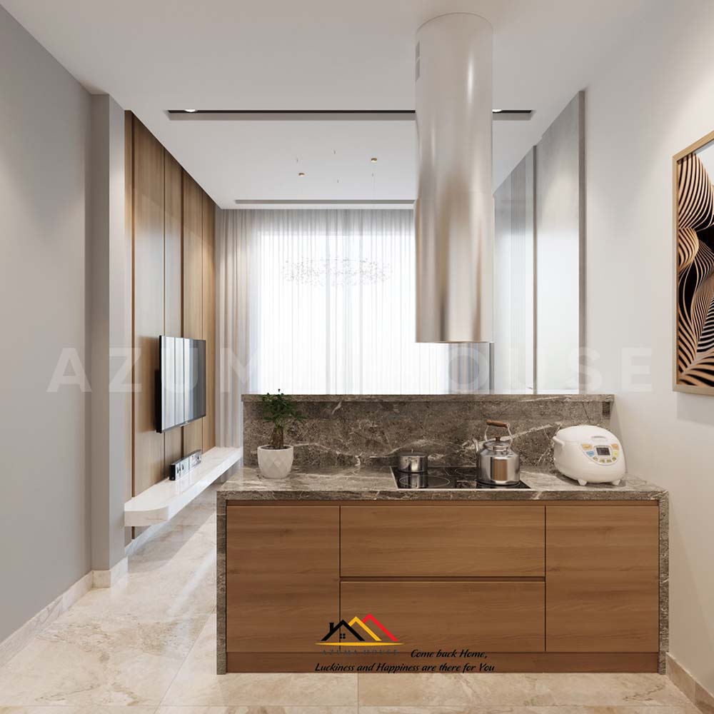 Thiết kế phòng bếp nhà phố nhỏ