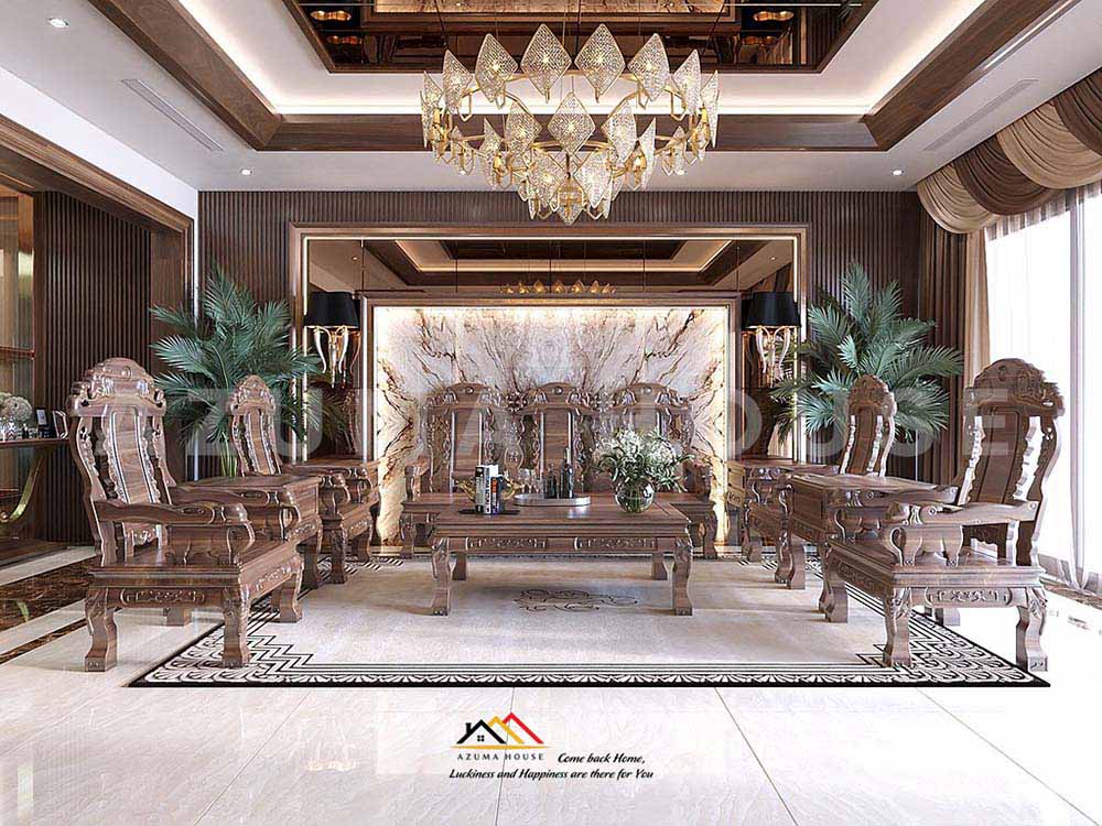 Thiết kế nội thất phòng khách đẳng cấp