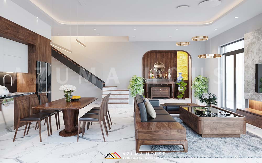 Thiết kế nội thất nhà ống 4 tầng