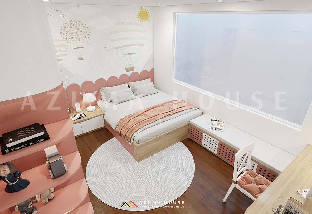 Thiết kế phòng ngủ cho bé gái