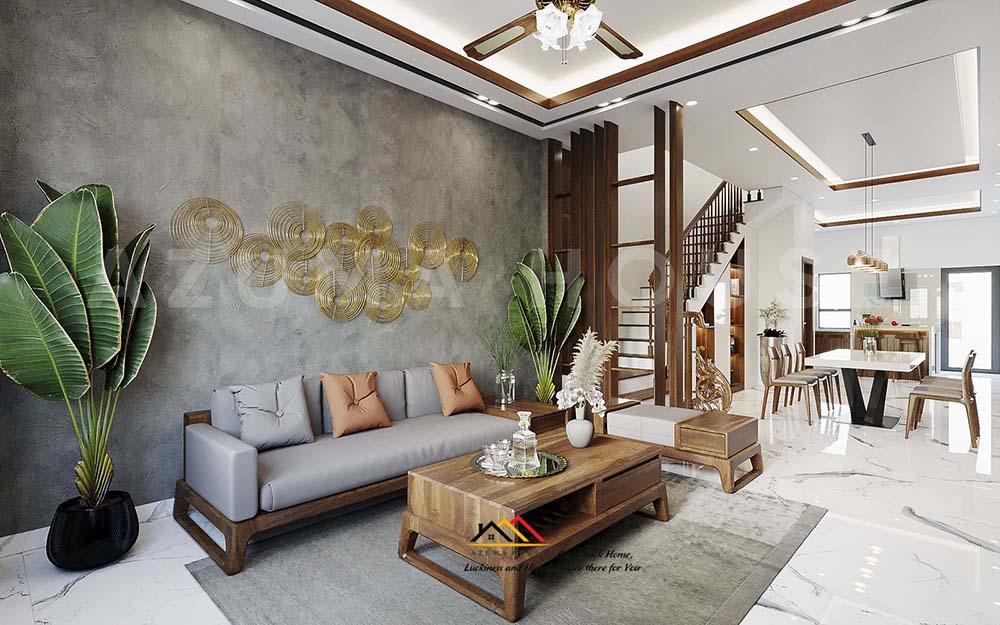 Phòng khách nhà ống hiện đại