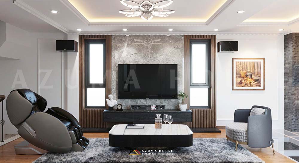 Thiết kế nội thất phòng khách nhà phố đẹp