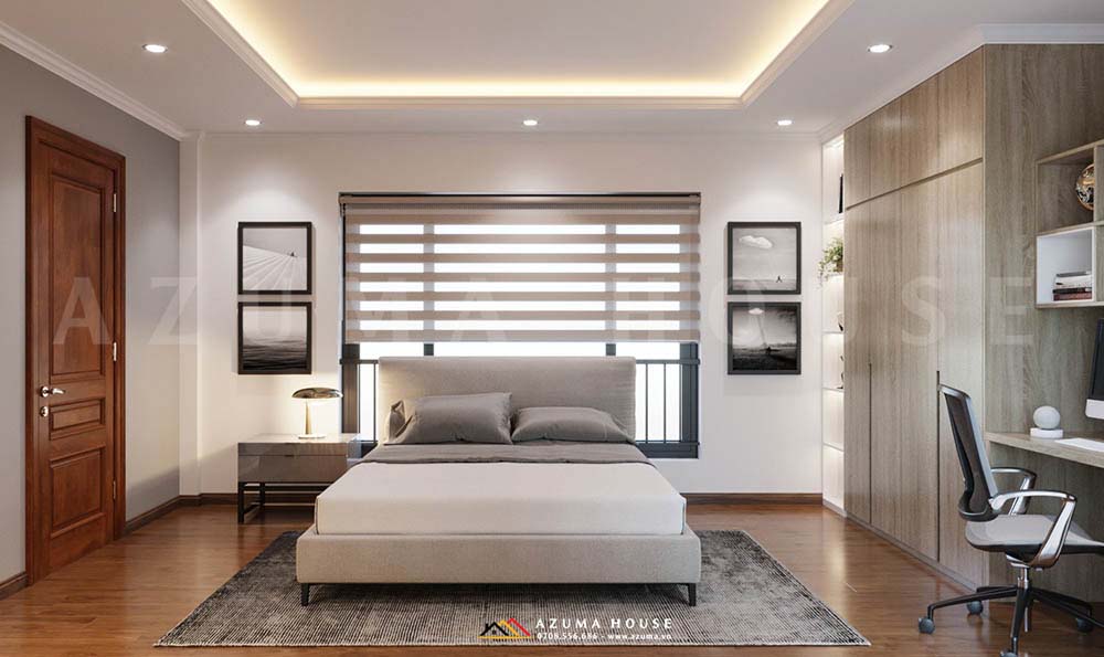 Thiết kế nội thất phòng ngủ nhà ống