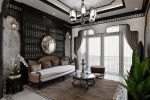 Thiết kế nội thất phòng khách phong cách Indochine đẹp mê ly