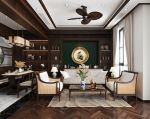 Thiết kế nội thất phòng khách phong cách Indochine đẹp mê ly