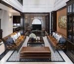 Thiết kế nội thất phòng khách phong cách Indochine đẹp mê ly