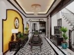 Thiết kế nội thất phòng khách phong cách Indochine đẹp mê ly