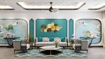 Thiết kế nội thất phòng khách phong cách Indochine đẹp mê ly